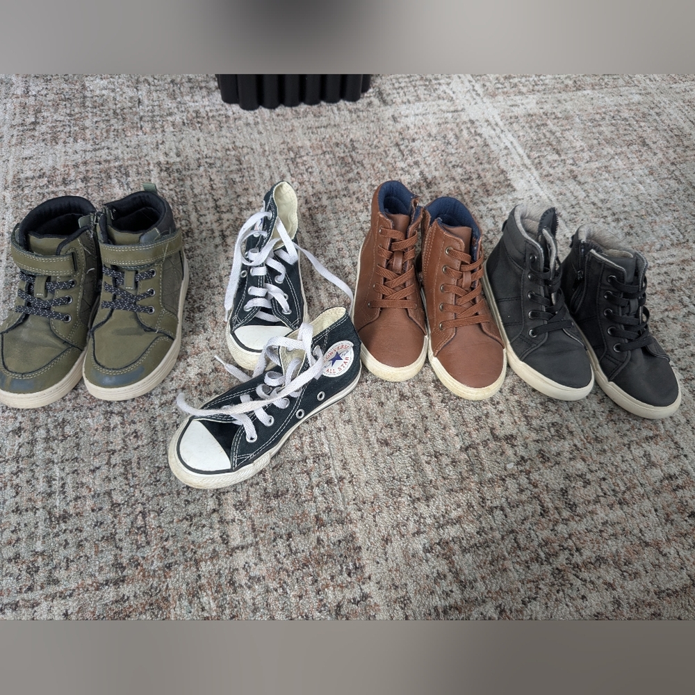 Kids High-Top Sneakers - Converse And Cat And Jack Size 11